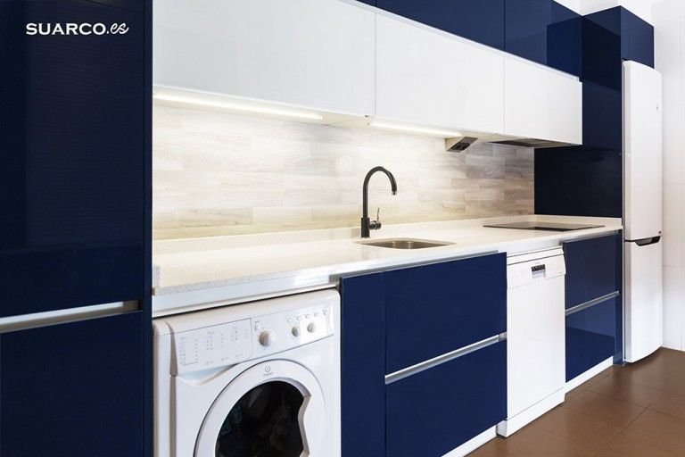 cocina moderna, silestone