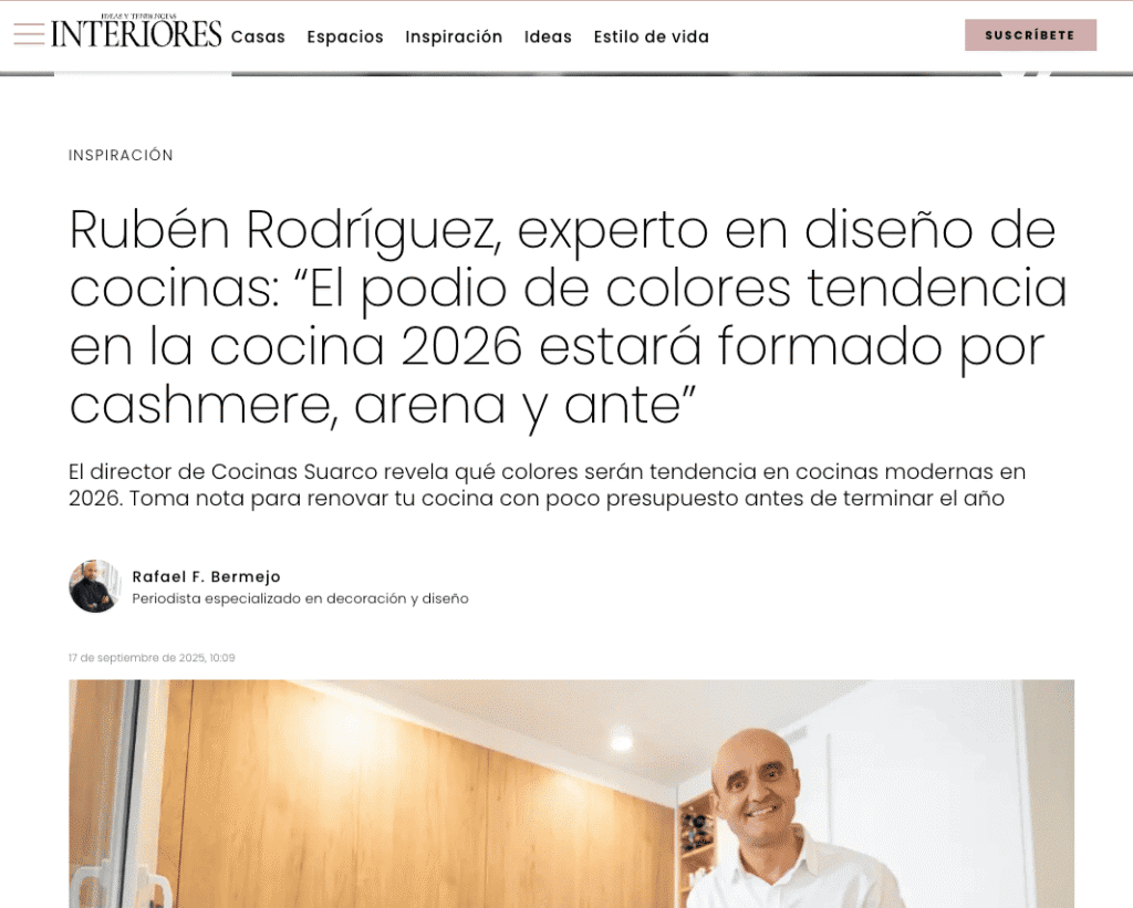 Rubén Rodriguez en Revista Interiores