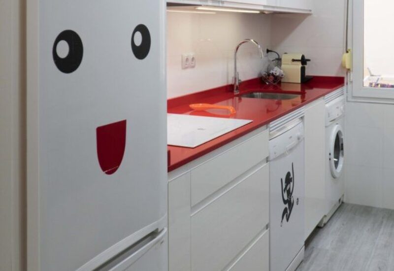 Cocina Blanca, Cocina pequeña , Cocina moderna