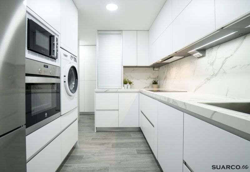 Cocina blanca moderna Suarco
