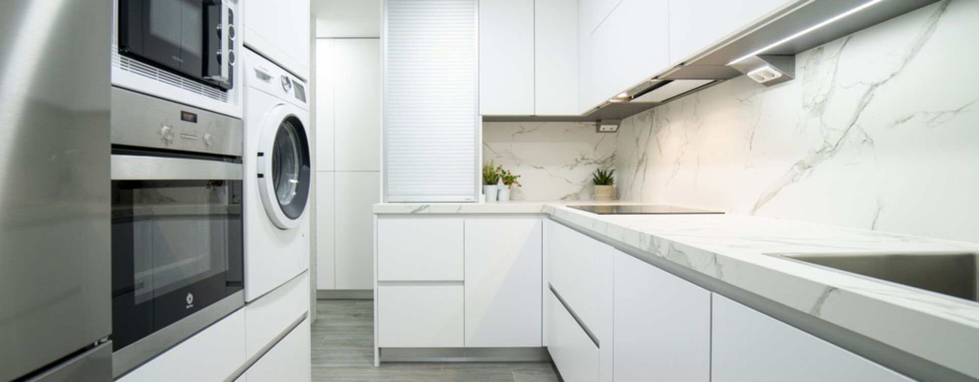 Cocina blanca moderna Suarco
