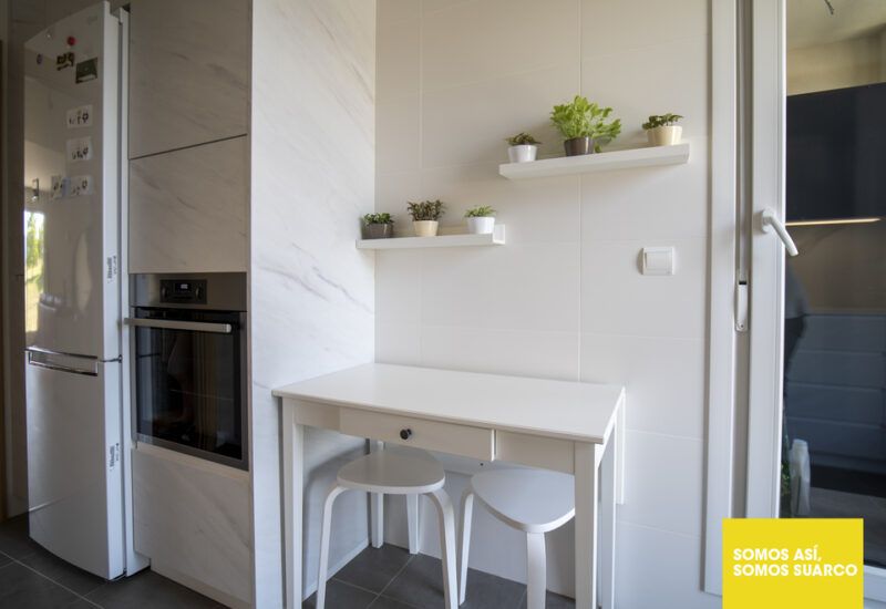 Cocina pequeña blanca Suarco