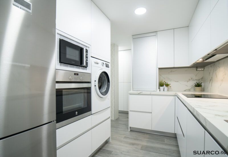 Cocina blanca moderna Suarco