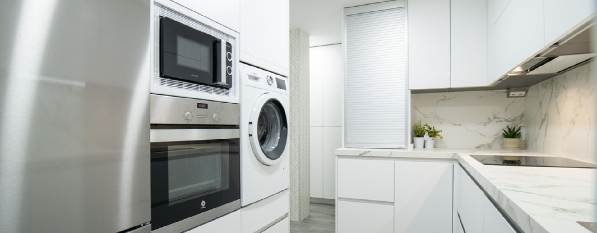 Cocina blanca moderna Suarco
