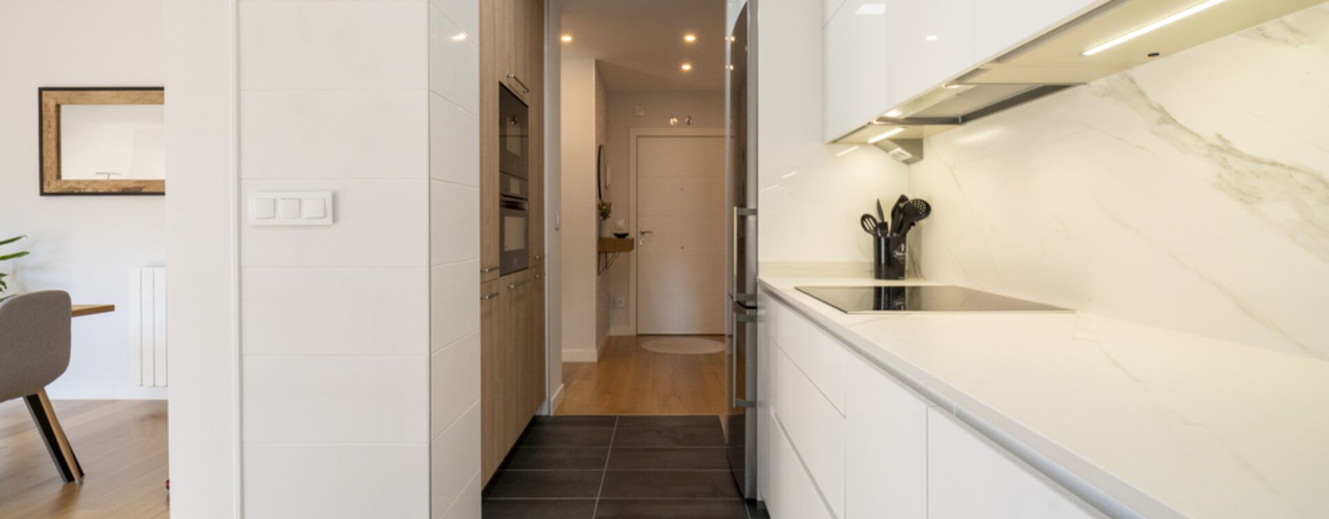 Cocina moderna en ático Suarco