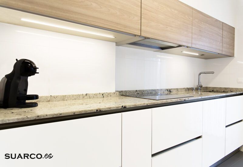 cocina nórdica, encimera