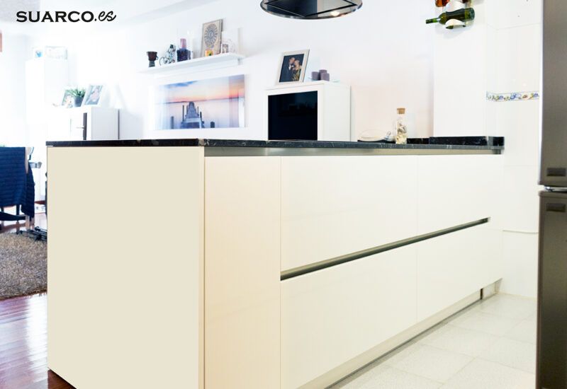 cocina americana, encimera