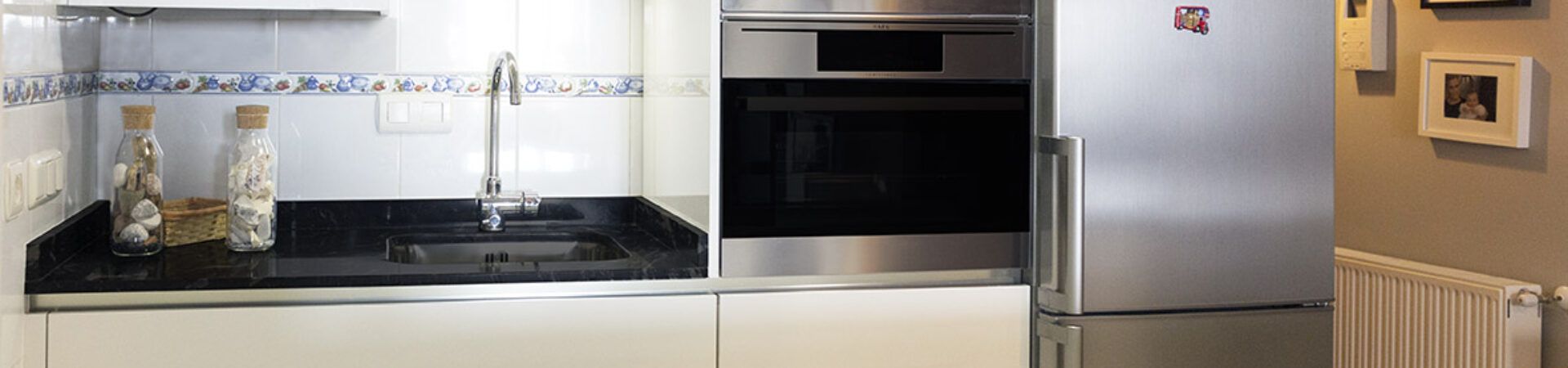 cocina americana, marmol