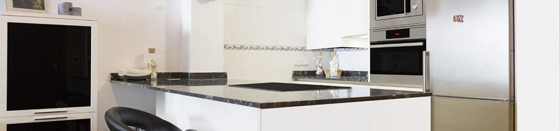 cocina americana, marmol