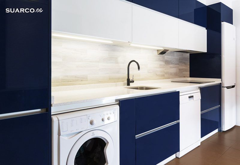 cocina moderna, silestone