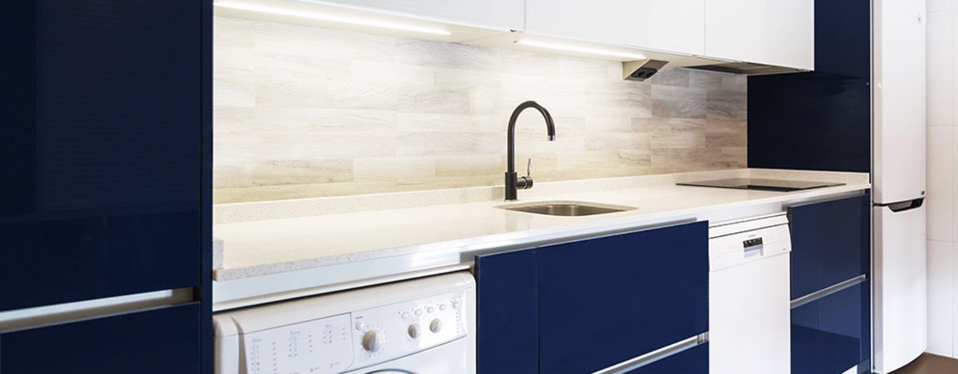cocina moderna, silestone