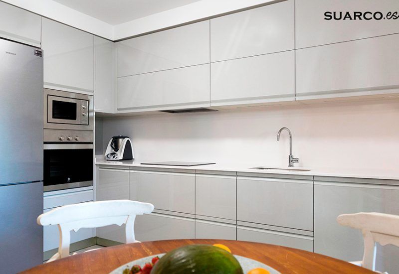 cocina moderna, encimera