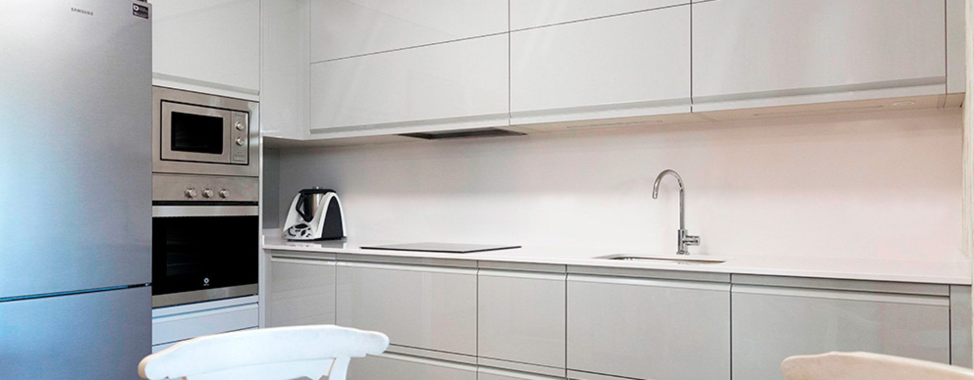 cocina moderna, encimera